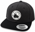 Schmiede Sailor PVC Snapback Charcoal Black
