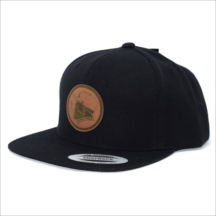 Schmiede Sailor Leder Snapback Black