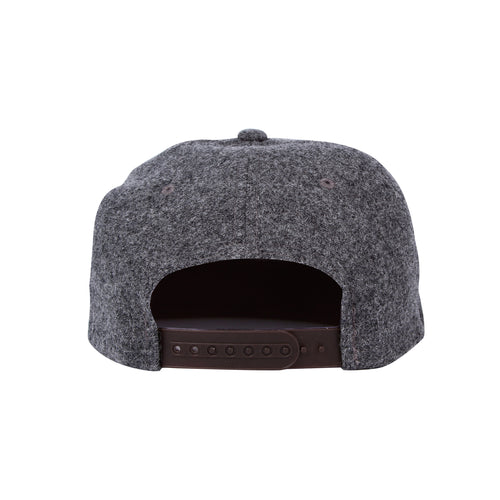 6089M Snapback Wolle Grau
