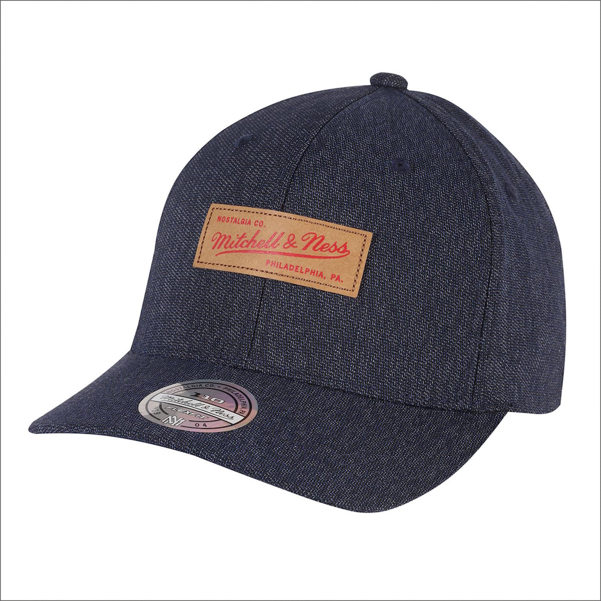 Mitchell & Ness Basecap Denim Lederpatch